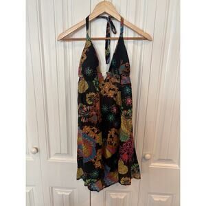 Trina Turk‎ Black Halter Top Size Medium